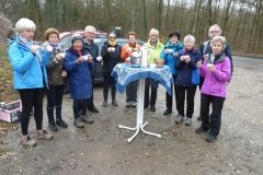 2024_Softwalking Abschlussrunde mit Glühwein